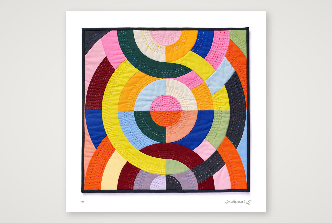 Concentric Grid — 30×30cm, 12×12" Print only