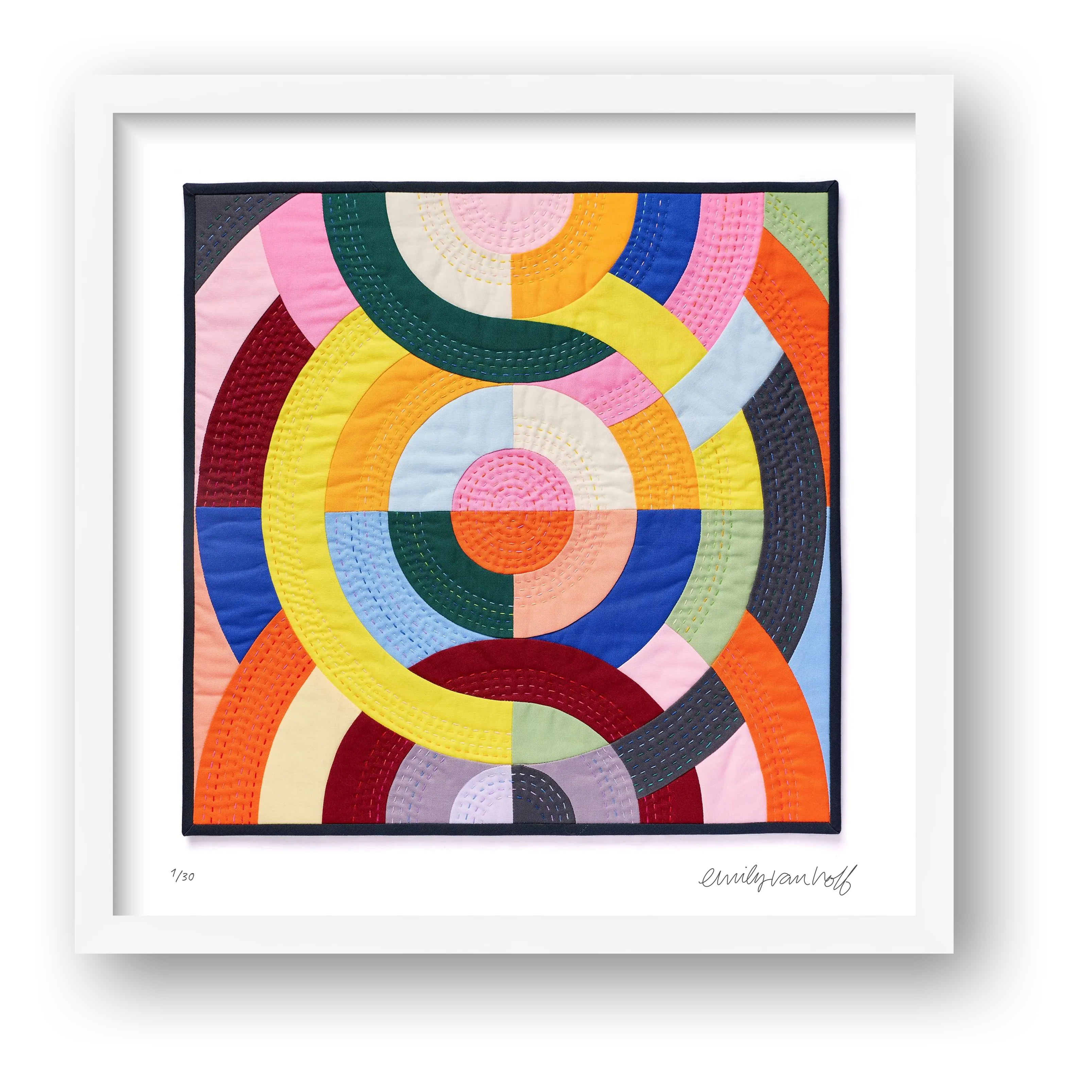 Concentric Grid — framed